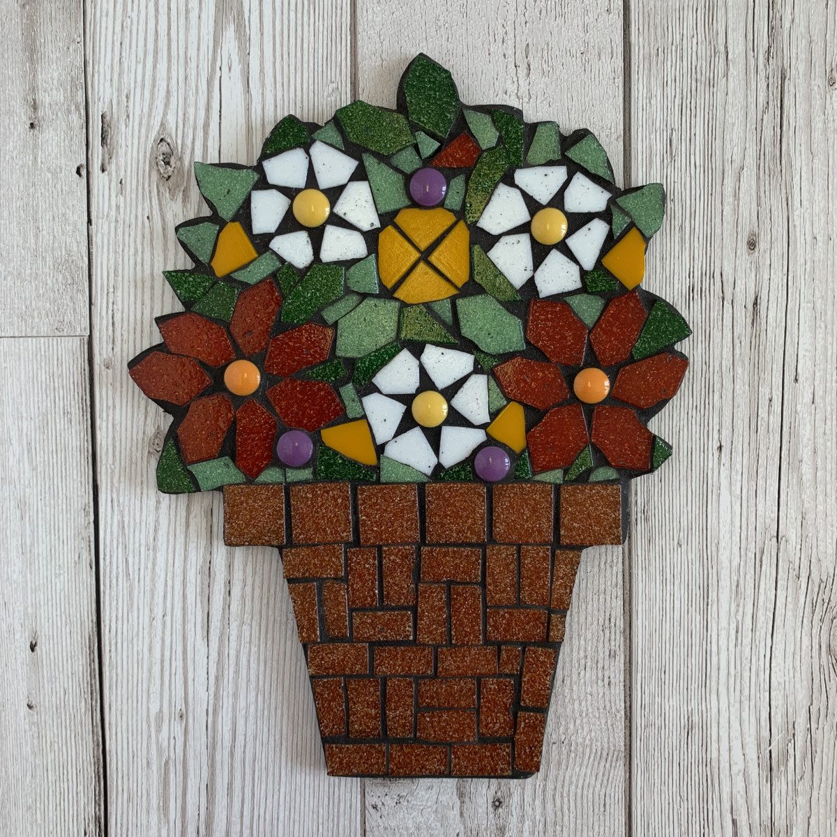 The Rachel Shilston Terracotta Mosaic Flower Pot Kit » Rachel Shilston