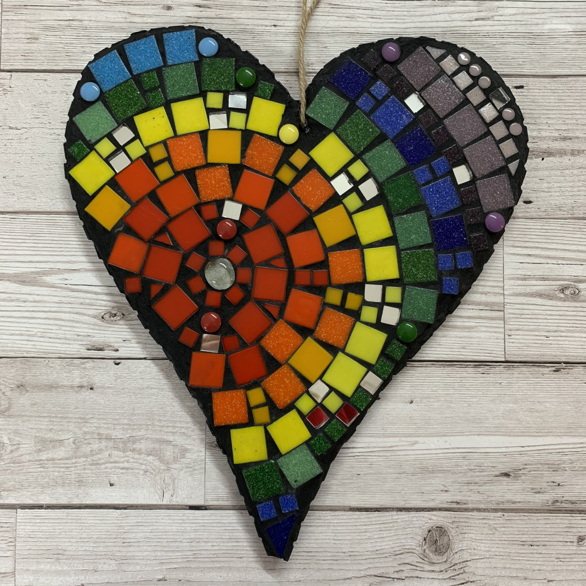 The Rachel Shilston Rainbow Heart Mosaic Kit » Rachel Shilston